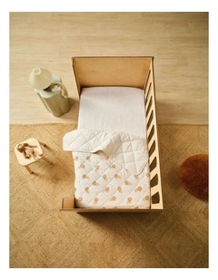 Cat Nap Cot Coverlet In White