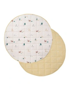 Mini Farm Cot Coverlet In Butter