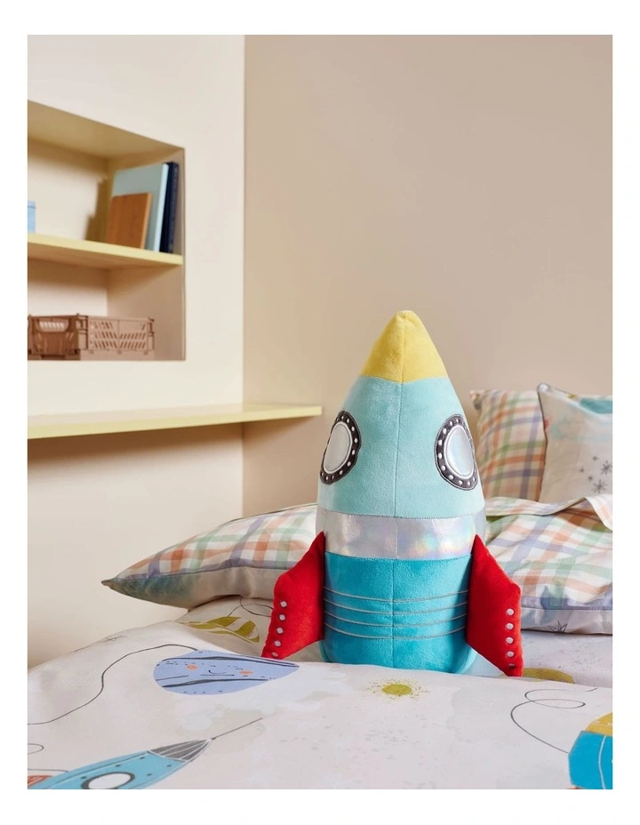 Racer Rocket Novelty Cushion in Multi image 2