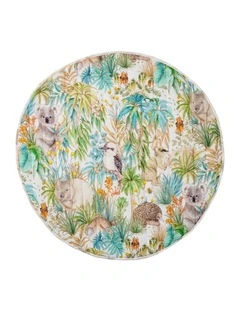 Linen House Kids Gum Leaf Gully Playmat In Green