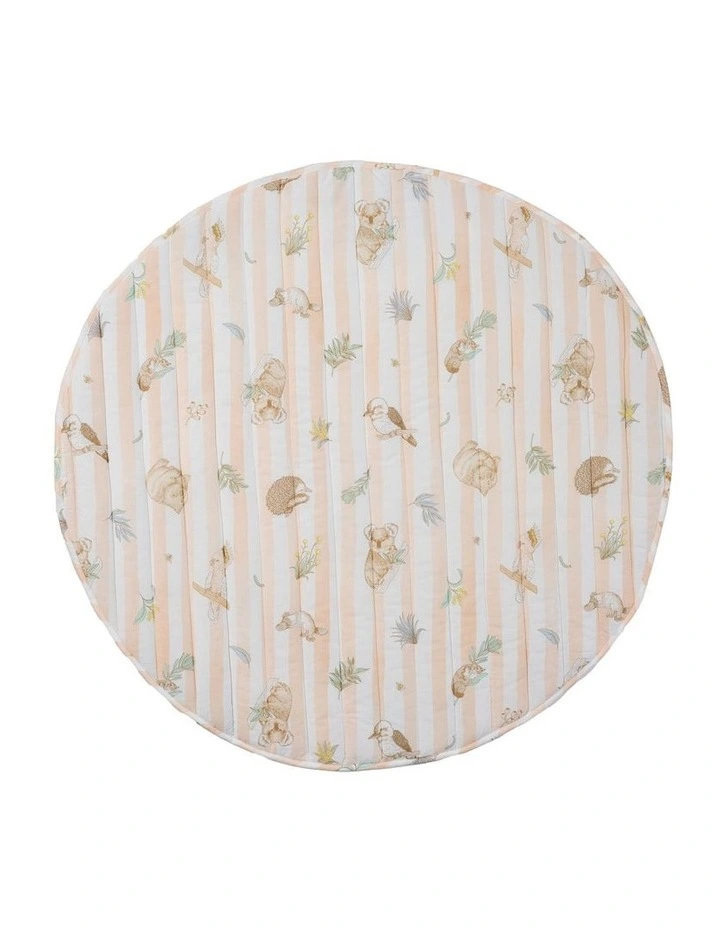 Linen House Kids Gum Leaf Gully Playmat In Green image 2
