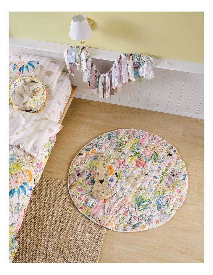 Linen House Kids Bush Folk Playmat In Pink image 3