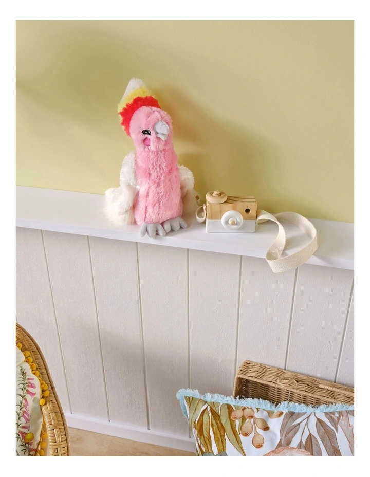 Linen House Kids Greta Galah Novelty Cushion In Pink image 2