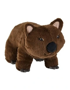 Linen House Kids William Wombat Novelty Cushion In Brown