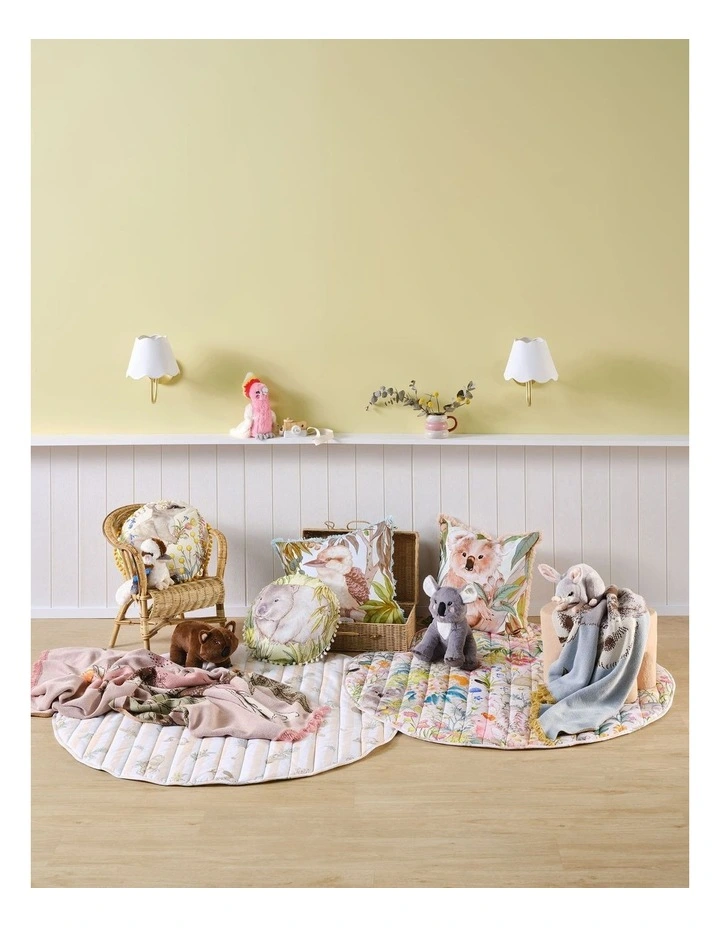 Linen House Kids William Wombat Novelty Cushion In Brown image 4
