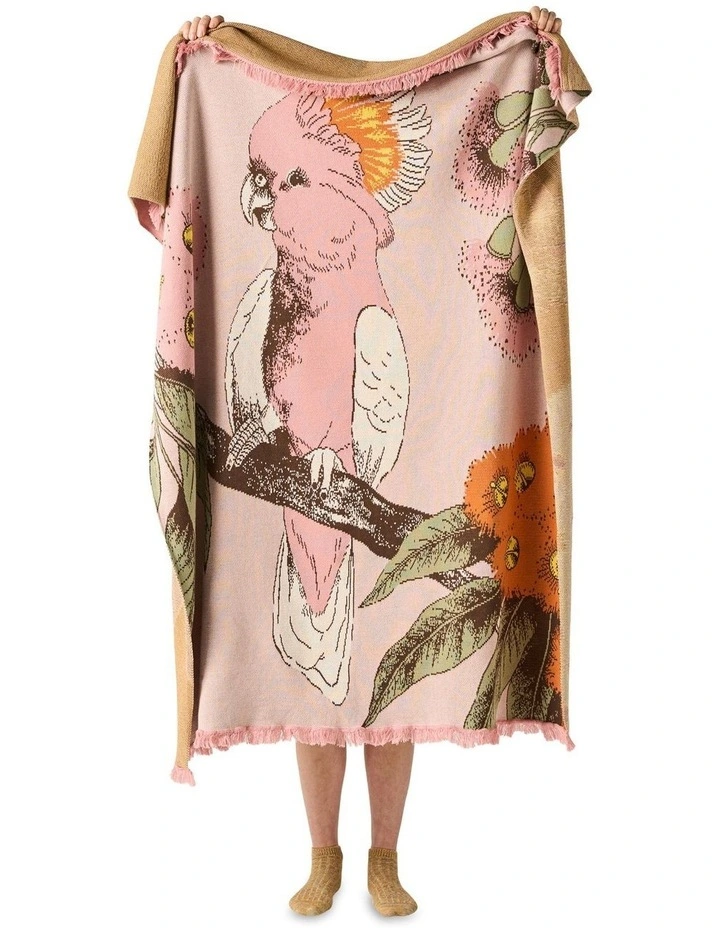 Linen House Kids Greta Galah Blanket In Pink image 1