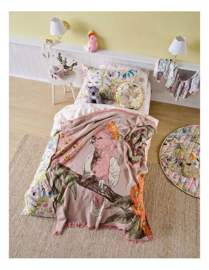 Greta Galah Blanket in Pink image 2