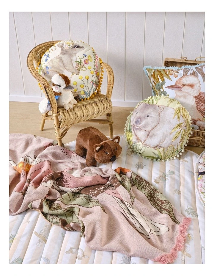Linen House Kids Greta Galah Blanket In Pink image 3