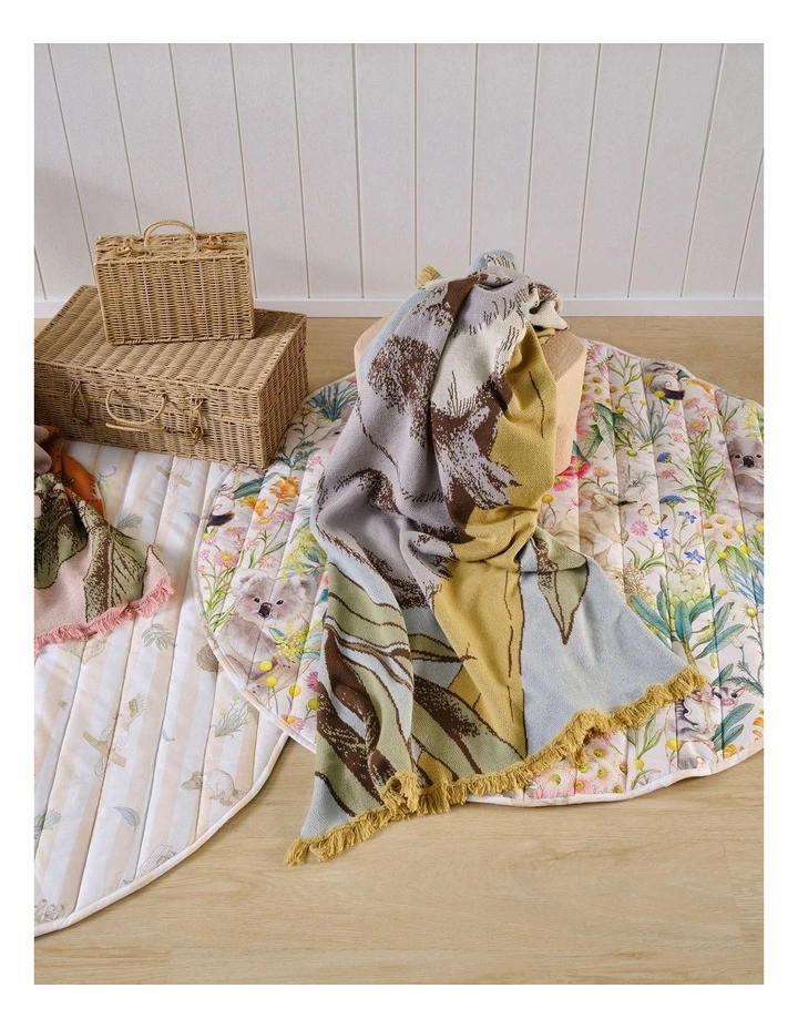 Linen House Kids Kevin Koala Blanket In Blue image 3