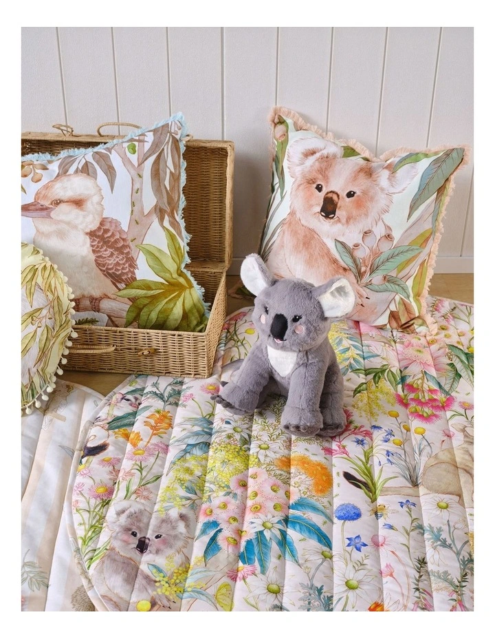 Linen House Kids Kevin Koala Cushion 50x50cm In Green image 3