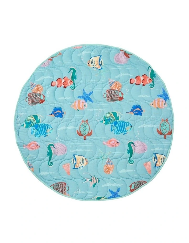 Under The Sea Playmat in Aqua image 1