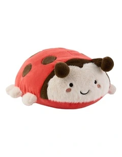 Lucy Lady Beetle Novelty Cushion In Red