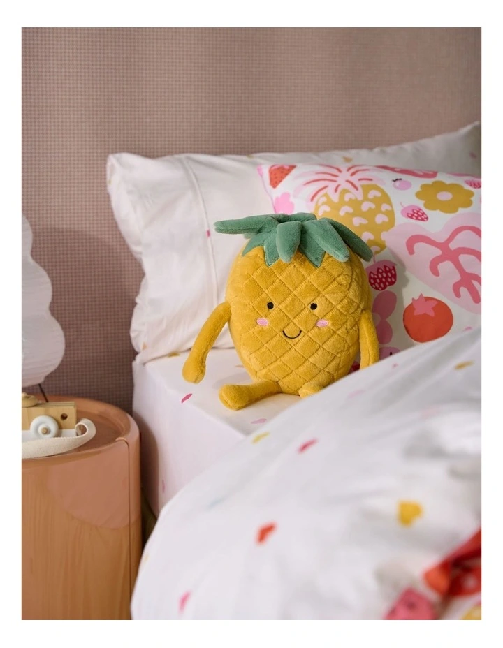 Polly Pineapple Novelty Cushion In Yellow image 2