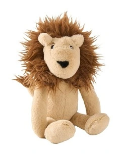 Lenny Lion Novelty Cushion In Brown