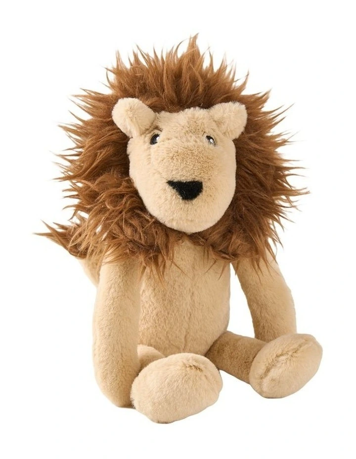 Lenny Lion Novelty Cushion In Brown image 1