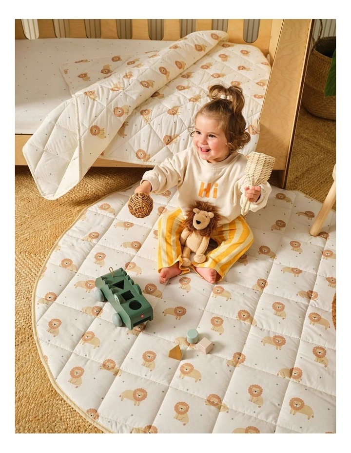 Lenny Lion Novelty Cushion In Brown image 2