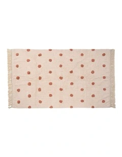 Confetti Cotton Tufted Floor Rug In Blush