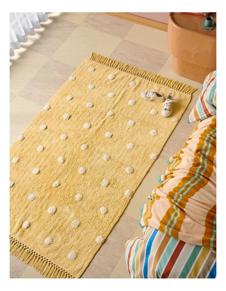 Confetti Cotton Tufted Floor Rug In Butter image 2
