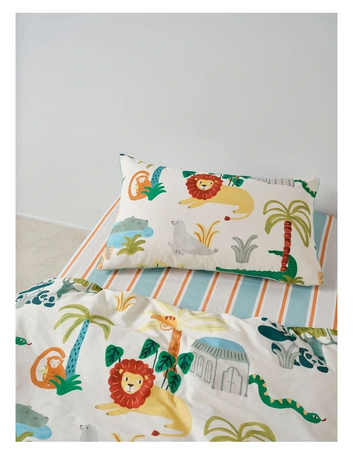 Sailor Stripe Cotton Percale Combo Sheet Set in Blue image 4