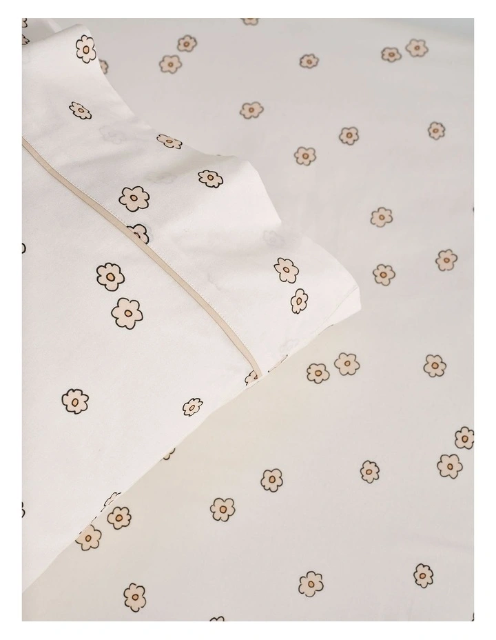 Flower Garden Cotton Percale Combo Sheet Set in Blossom image 3