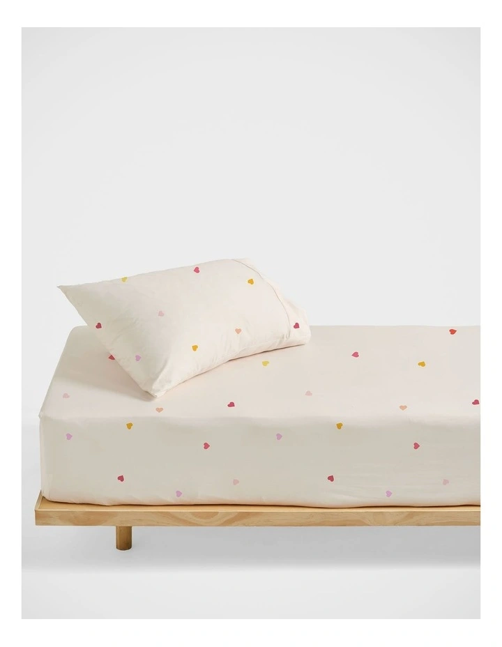 Little Love Cotton Percale Combo Sheet Set In Multi image 2