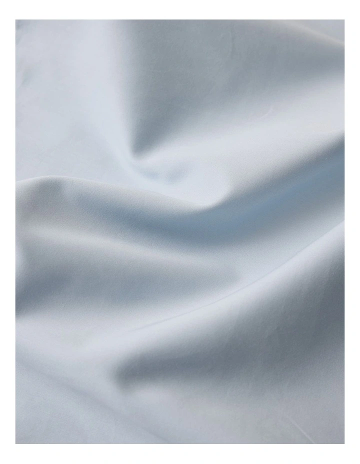 Eden Cotton Flat Sheet in Sky image 3