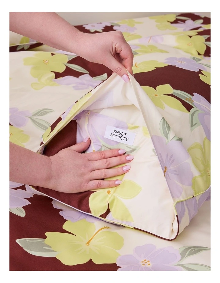 Eden Cotton Quilt Cover Set in Lola image 3