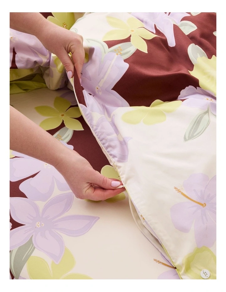Eden Cotton Quilt Cover Set in Lola image 4