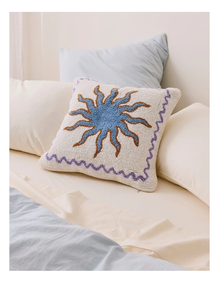 Charlie Cotton Cushion in Jovie Warm White image 1