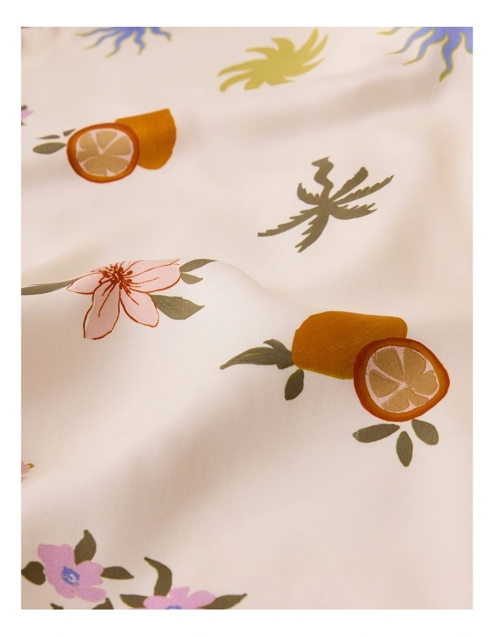 Fleur Silk Pillowcase in Dahlia image 3