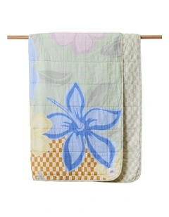 Rory Washed Cotton Large Blanket in Lola
