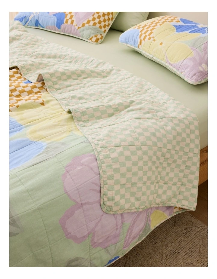 Rory Washed Cotton Large Blanket in Lola image 4