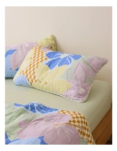 Rory Washed Cotton Standard Pillowcase Pair in Lola