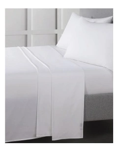 Pure Cotton Sheet Set in Bright White
