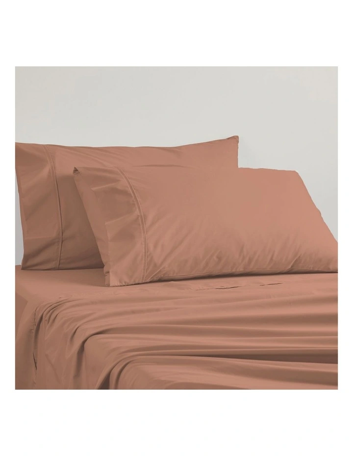 400TC Egyptian Cotton Sateen Sheeting in Cedar image 1