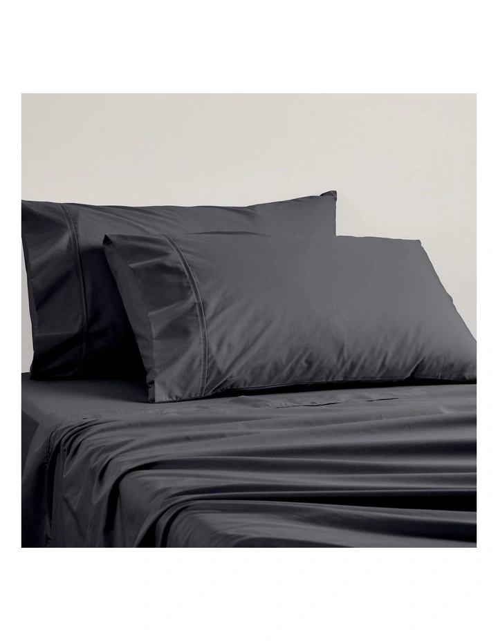 400TC Egyptian Cotton Sateen Sheeting in Granite image 1
