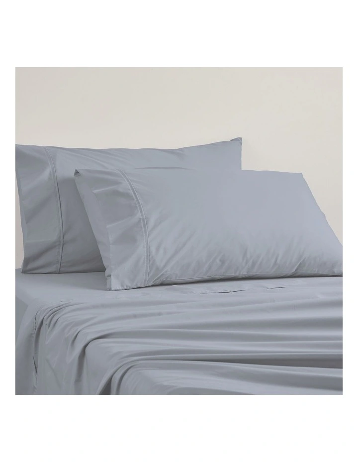 400TC Egyptian Cotton Sateen Sheeting in Sterling image 1