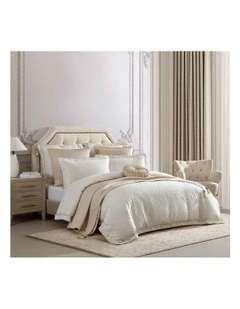 Athena Quilt Cover Set in Gold