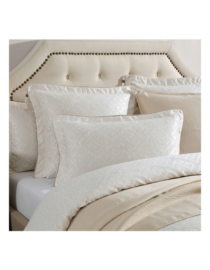 Athena Quilt Cover Set in Gold image 3
