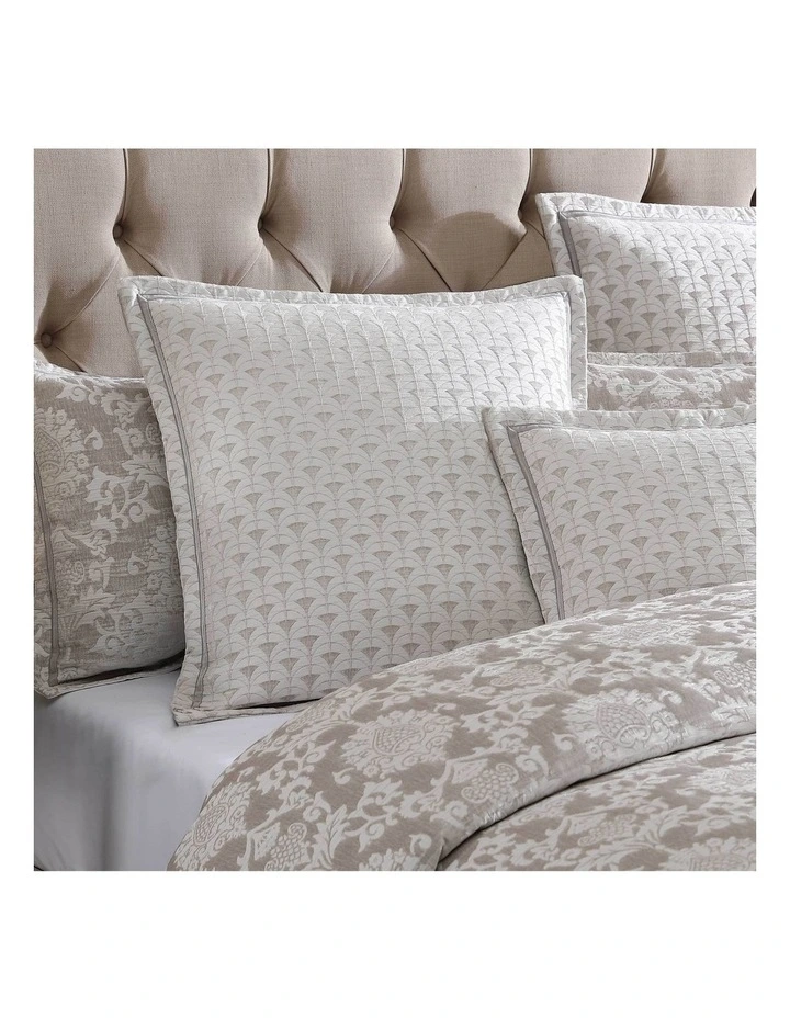 Imperial Quilt Cover Set in Stone image 3