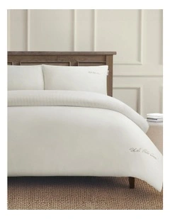 Pure Cotton Chambray Quilt Cover Set in Oatmeal