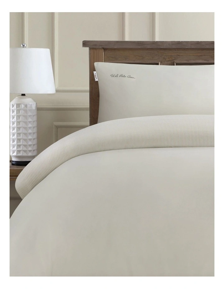 Pure Cotton Chambray Quilt Cover Set in Oatmeal image 2