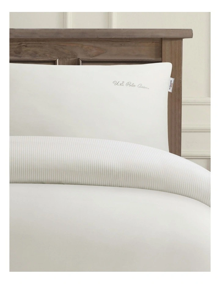 Pure Cotton Chambray Quilt Cover Set in Oatmeal image 3