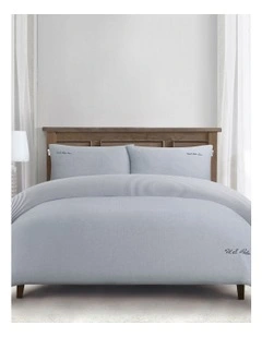 Pure Cotton Chambray Quilt Cover Set in Tornado