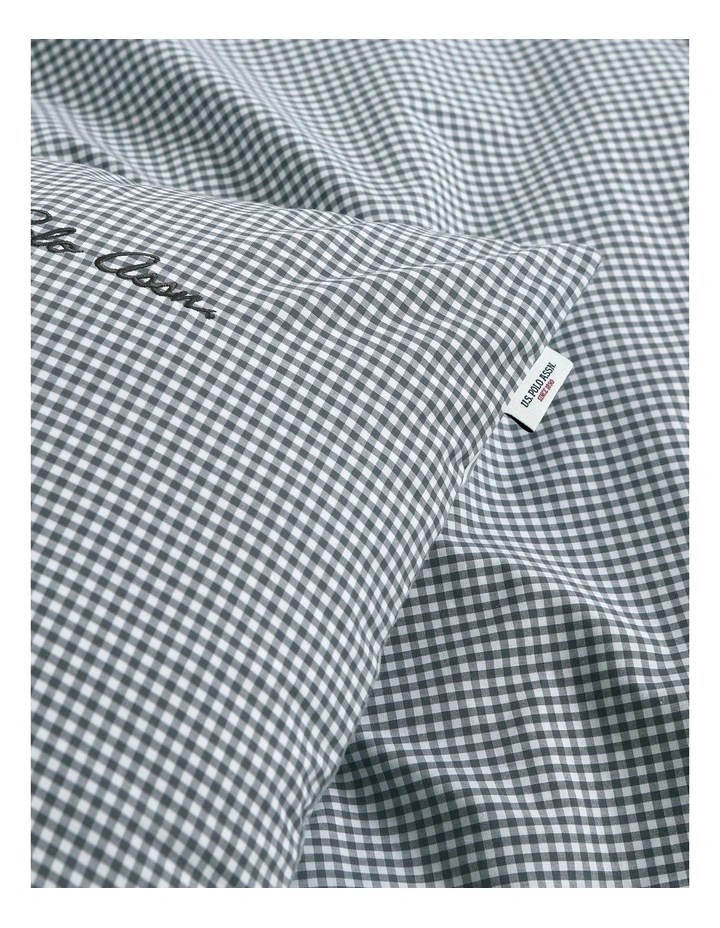 Pure Cotton Check Quilt Cover Set in Tornado image 4