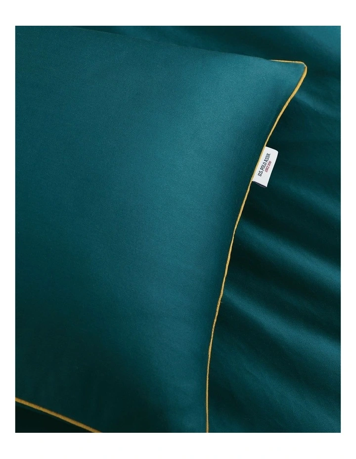 Cotton Fleck Linen Look Quilt Cover Set in Shaded Spruce image 4