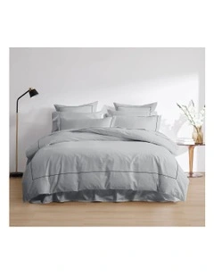 1250TC Triblend Quilt Cover Set in Grey