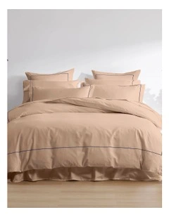 1250TC Triblend Quilt Cover Set in Mocha