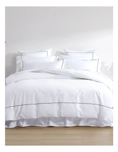 1250Thread Count Triblend Quilt Cover Set in White