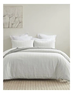 Manhattan Textured Quilt Cover Set in Chester